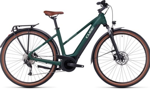 Cube Touring Hybrid ONE 500Wh Cuadro SemiAbierto darkgreen´n´green