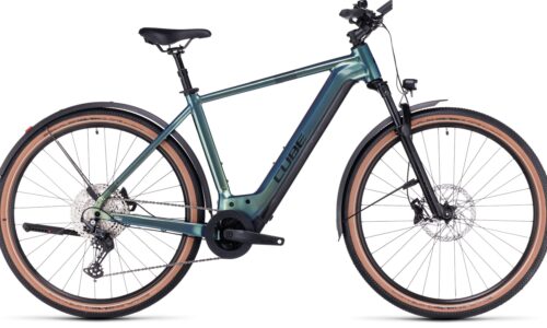 Cube Nuride Hybrid SLX 750Wh Allroad Barra Alta verde´n´black