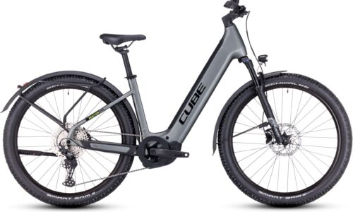 Cube Reaction Hybrid PRO 500Wh Allroad Cuadro Abierto flashgrey´n´green