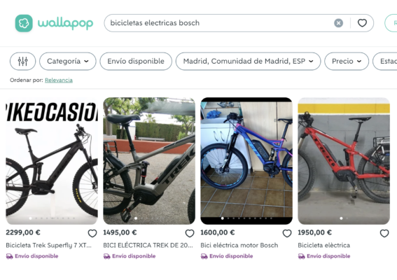 Vender o Comprar bicicleta eléctrica con Wallapop