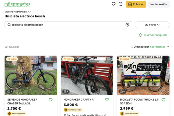 Vender o Comprar bicicleta eléctrica con MillAnuncios
