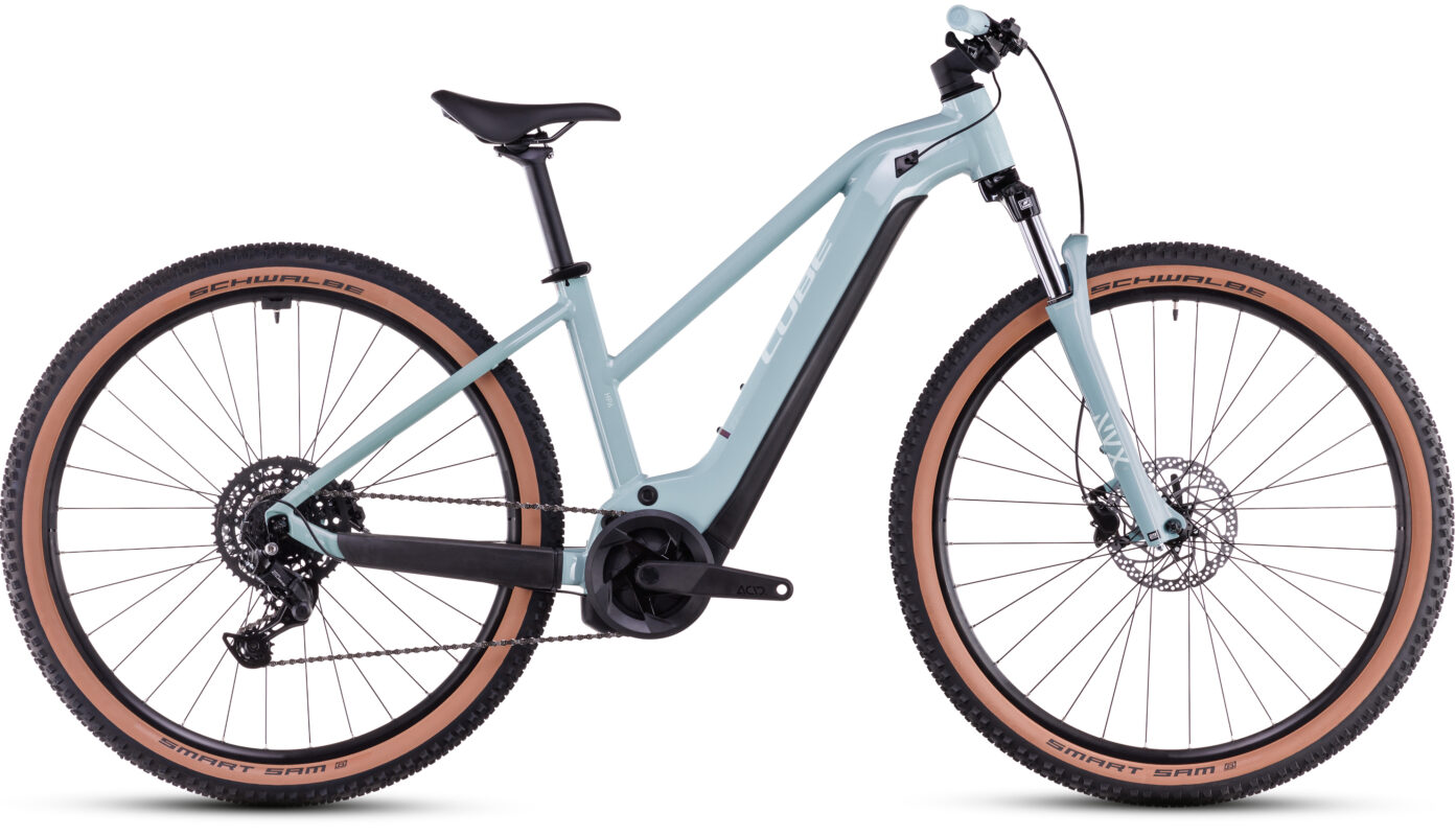 Cube Reaction Hybrid Performance 500 skylightblue´n´white – Cuadro semiabierto