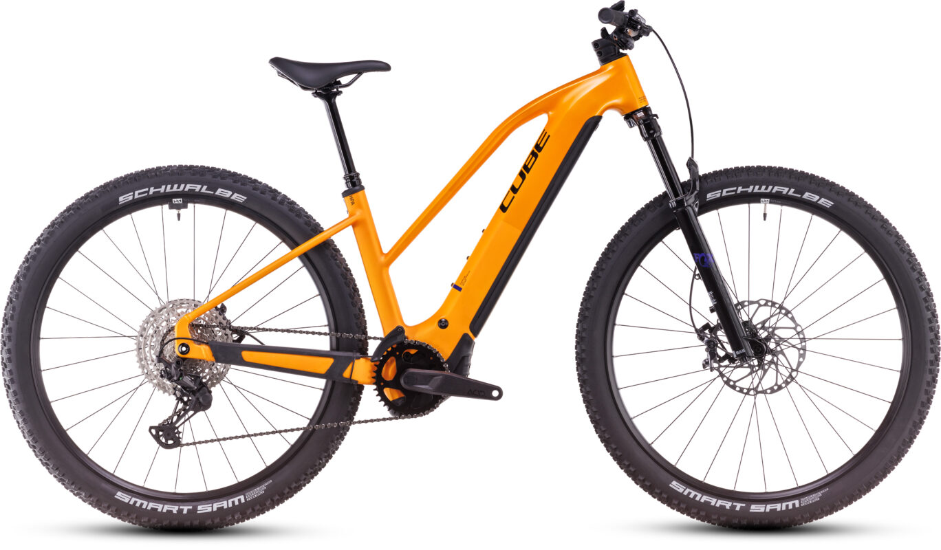Cube Reaction Hybrid SLX 800 spectraorange´n´violet – Cuadro semiabierto
