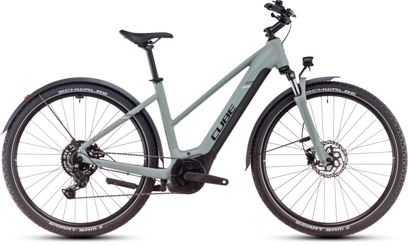 Cube Nuride Hybrid Performance 500 Allroad swampgrey´n´black – Cuadro semiabierto