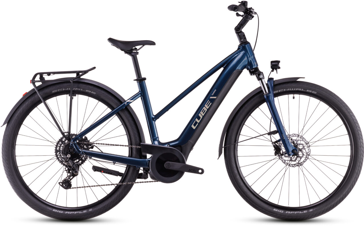 Cube Touring Hybrid ONE 500 deepsea´n´chrome – Cuadro semiabierto