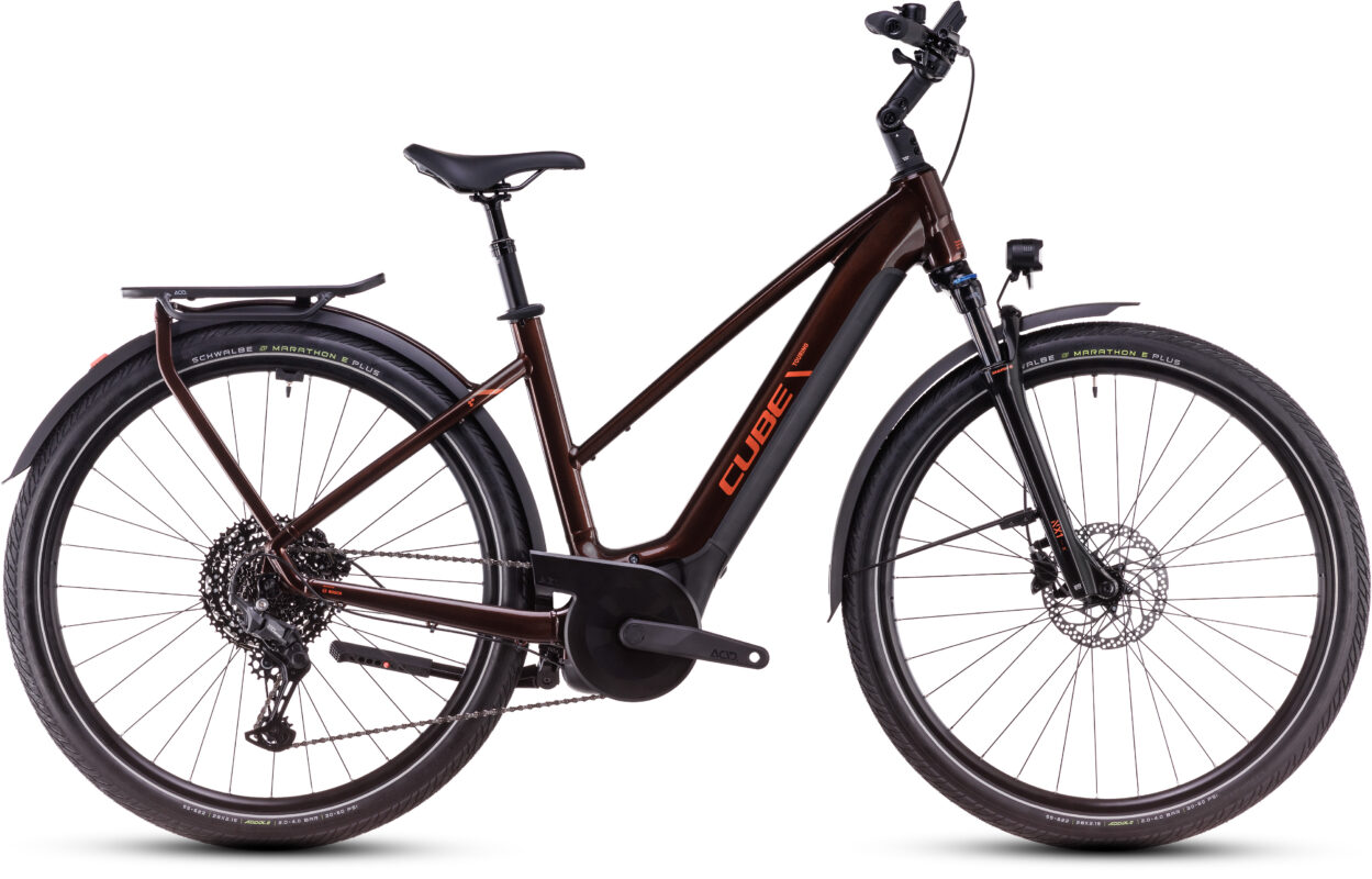 Cube Touring Hybrid Pro 625 cinnamon´n´orange – Cuadro semiabierto