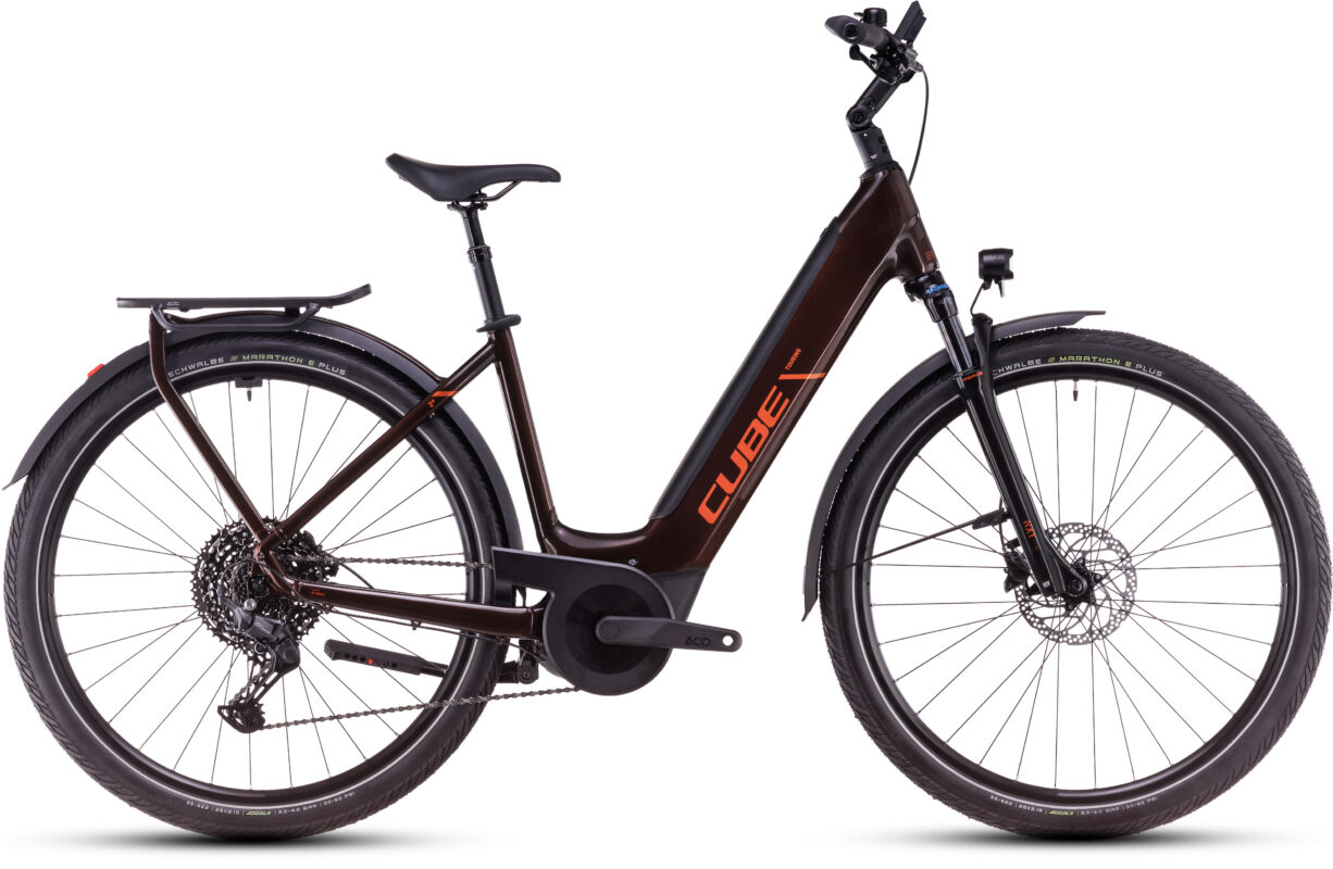 Cube Touring Hybrid Pro 625 cinnamon´n´orange – Cuadro abierto