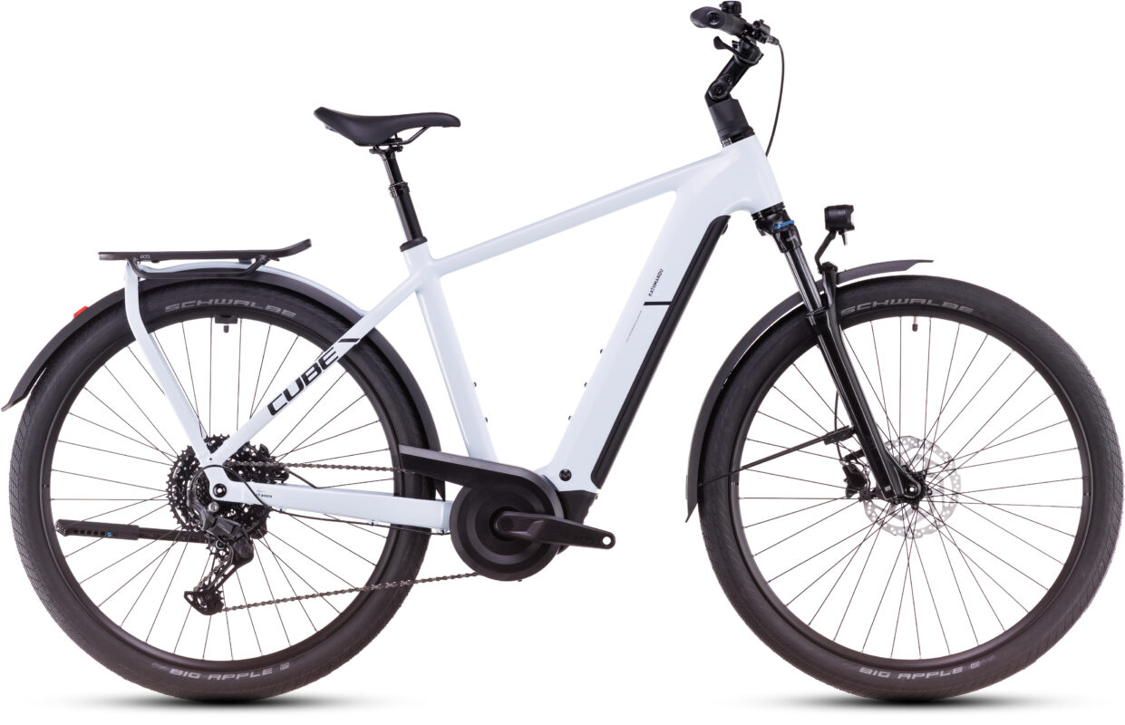 Cube Kathmandu Hybrid ONE 800 polarwhite´n´black – Barra alta