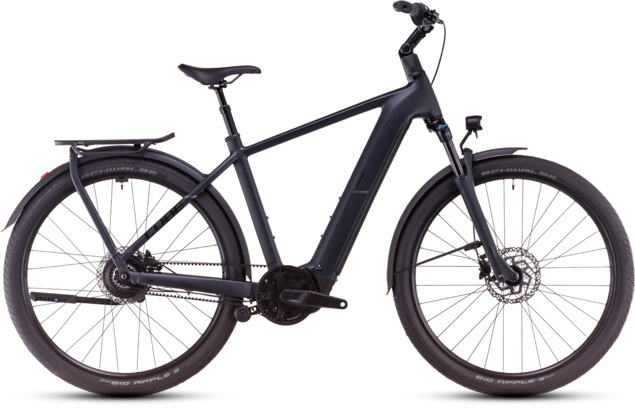 Cube Kathmandu Hybrid Comfort Pro 800 night´n´chrome – Barra alta
