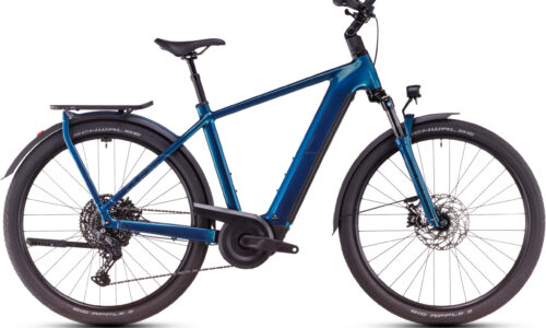 Cube Kathmandu Hybrid EX 800 electricblue´n´chrome - Barra alta