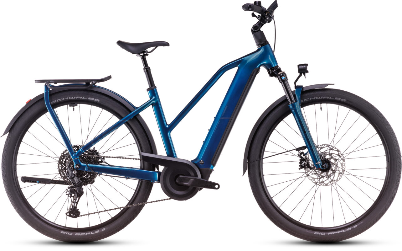 Cube Kathmandu Hybrid EX 800 electricblue´n´chrome – Cuadro semiabierto
