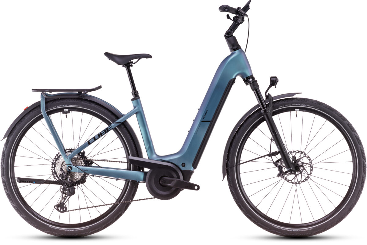 Cube Kathmandu Hybrid SLX 800 smaragdgrey´n´black – Cuadro abierto