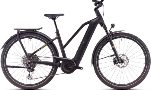 Cube Kathmandu Hybrid SLT 800 golddust´n´black - Cuadro semiabierto
