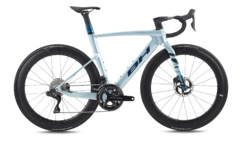 Bicicleta BH AEROLIGHT 8.0 Silver blue cobalt dark blue