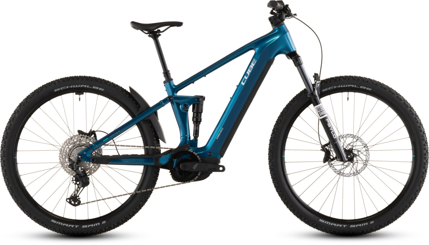 Cube Stereo Hybrid ONE22 Race 800 Wh electricblue´n´white – Bicicleta Eléctrica de montaña 2026