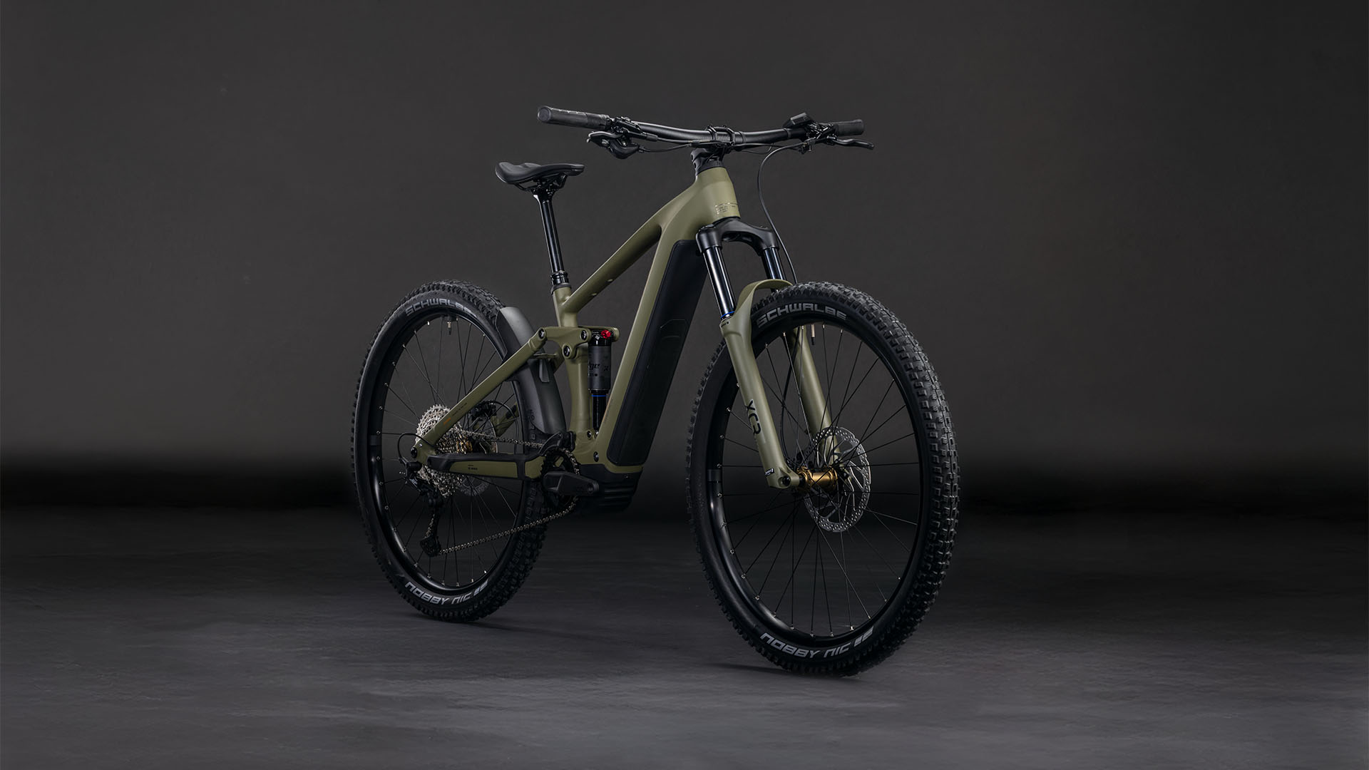 Cube Stereo Hybrid ONE44 Pro 800 Wh dustyolive´n´gold – Bicicleta Eléctrica de montaña 2026 ebike.es Gran tienda de bicicletas eléctricas en España 6 Cube Stereo Hybrid ONE44 Pro 800 Wh dustyolive´n´gold - Bicicleta Eléctrica de montaña 2026 - Imagen 2