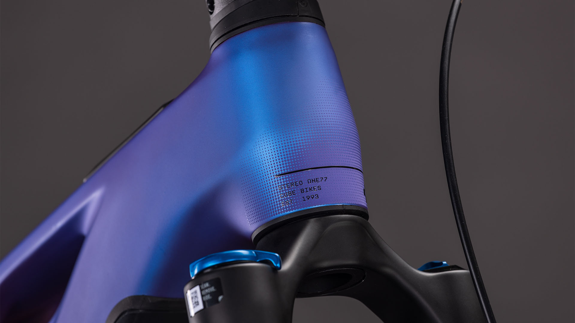 Cube Stereo Hybrid ONE77 HPC SLX 800 Wh blueiris´n´black – Bicicleta Eléctrica de montaña 2026 ebike.es Gran tienda de bicicletas eléctricas en España 8 Cube Stereo Hybrid ONE77 HPC SLX 800 Wh blueiris´n´black - Bicicleta Eléctrica de montaña 2026 - Imagen 4