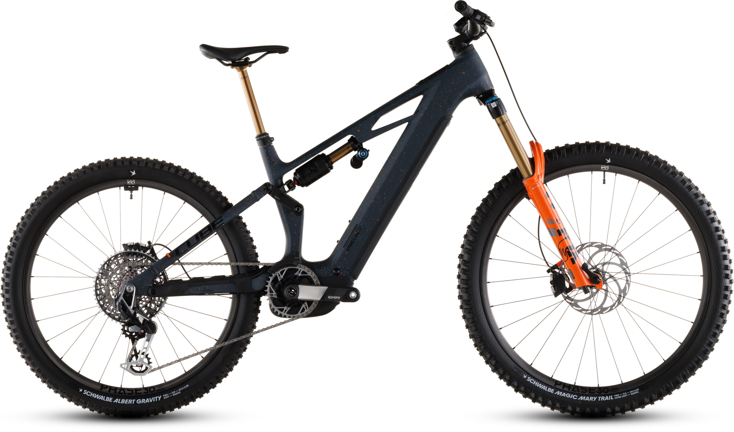 Cube Stereo Hybrid ONE77 HPC SLT 800 Wh galaxy´n´orange – Bicicleta Eléctrica de montaña 2026 ebike.es Gran tienda de bicicletas eléctricas en España 5 Cube Stereo Hybrid ONE77 HPC SLT 800 Wh galaxy´n´orange - Bicicleta Eléctrica de montaña 2026