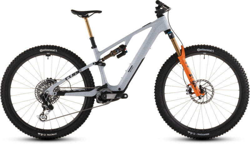 Cube AMS Hybrid ONE44 C:68X SUPER TM 400X foggrey´n´fibre - Bicicleta Eléctrica de montaña 2026