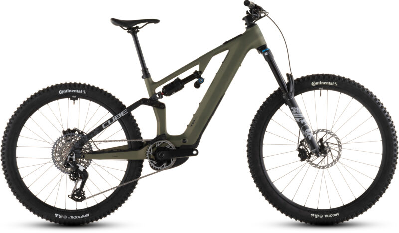 Cube AMS Hybrid ONE77 C:62 TM 600 WhX reedgreen´n´matrix - Bicicleta Eléctrica de montaña 2026
