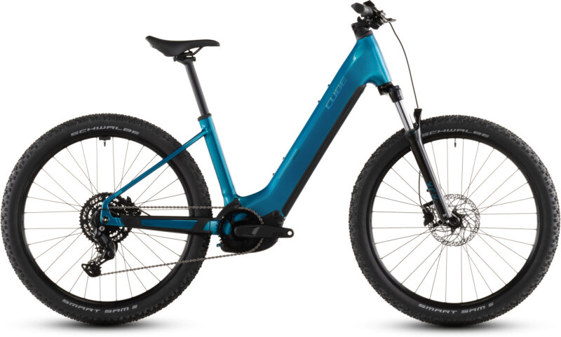 Cube Reaction Hybrid Performance 600 Wh electricblue´n´dazzle - Bicicleta Eléctrica de montaña 2026 Cuadro abierto