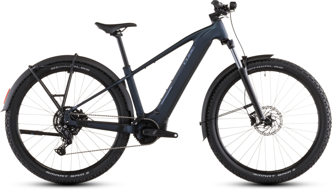 Cube Reaction Hybrid Performance 600 Wh FE indigoblue´n´reflex – Bicicleta Eléctrica de montaña 2026 Barra alta