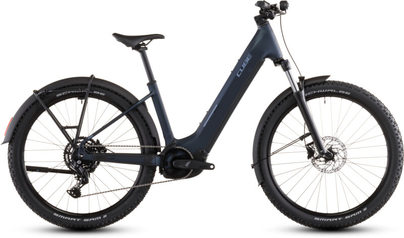 Cube Reaction Hybrid Performance 600 Wh FE indigoblue´n´reflex - Bicicleta Eléctrica de montaña 2026 Cuadro abierto