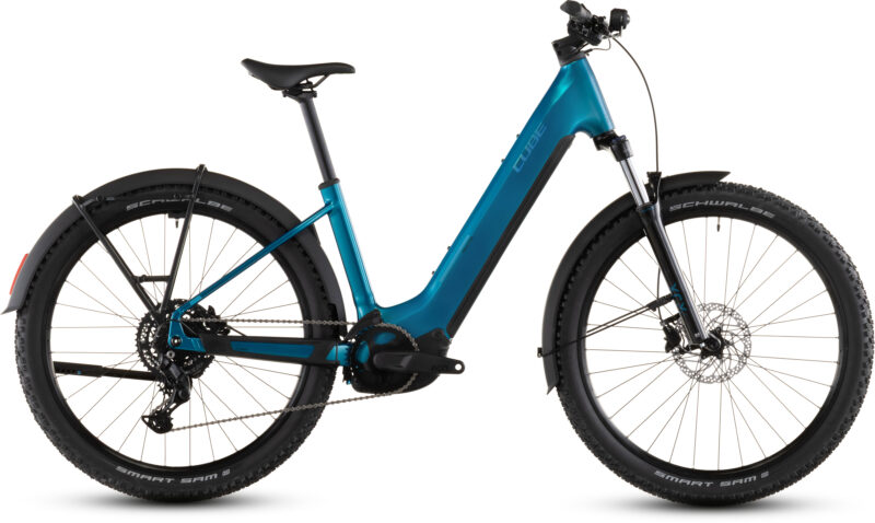 Cube Reaction Hybrid Performance 600 Wh FE electricblue´n´dazzle - Bicicleta Eléctrica de montaña 2026 Cuadro abierto