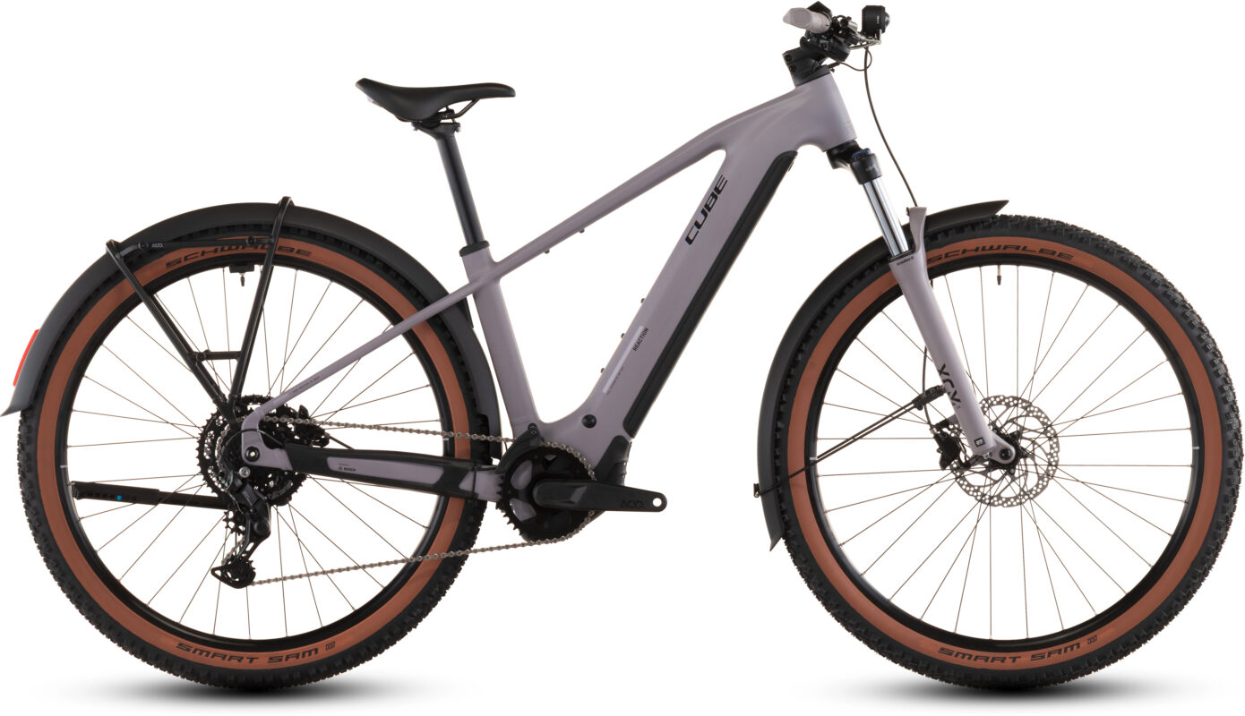 Cube Reaction Hybrid Performance 600 Wh FE plumgrey´n´black – Bicicleta Eléctrica de montaña 2026 Barra alta