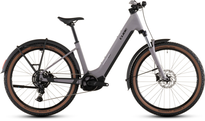 Cube Reaction Hybrid Performance 600 Wh FE plumgrey´n´black - Bicicleta Eléctrica de montaña 2026 Cuadro abierto