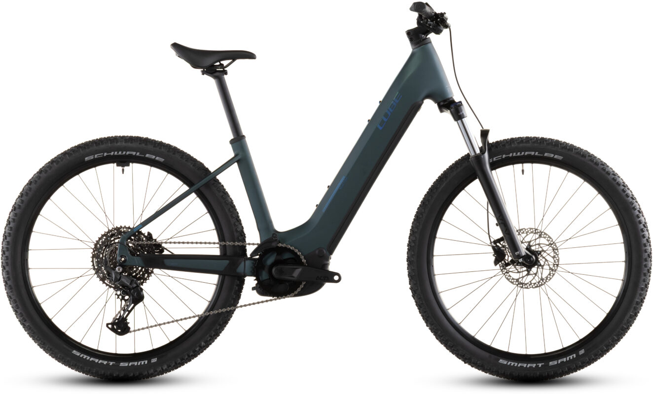 Cube Reaction Hybrid ONE 600 Wh royalgreen´n´prism – Bicicleta Eléctrica de montaña 2026 Cuadro abierto