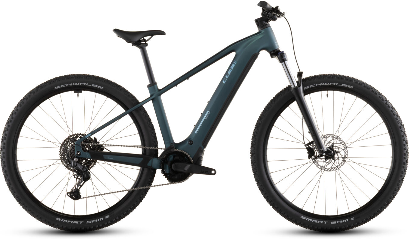Cube Reaction Hybrid ONE 800 Wh royalgreen´n´prism – Bicicleta Eléctrica de montaña 2026 Barra alta