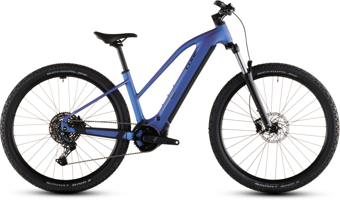 Cube Reaction Hybrid ONE 600 Wh blueiris´n´reflect – Bicicleta Eléctrica de montaña 2026 Cuadro semiabierto