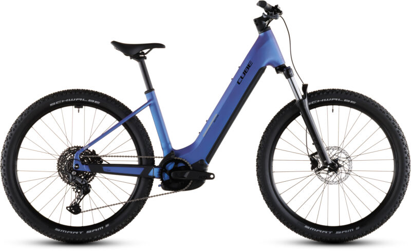 Cube Reaction Hybrid ONE 600 Wh blueiris´n´reflect - Bicicleta Eléctrica de montaña 2026 Cuadro abierto