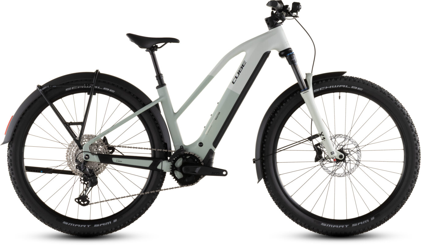 Cube Reaction Hybrid Pro 800 Wh FE desertstone´n´driedherbs – Bicicleta Eléctrica de montaña 2026 Cuadro semiabierto