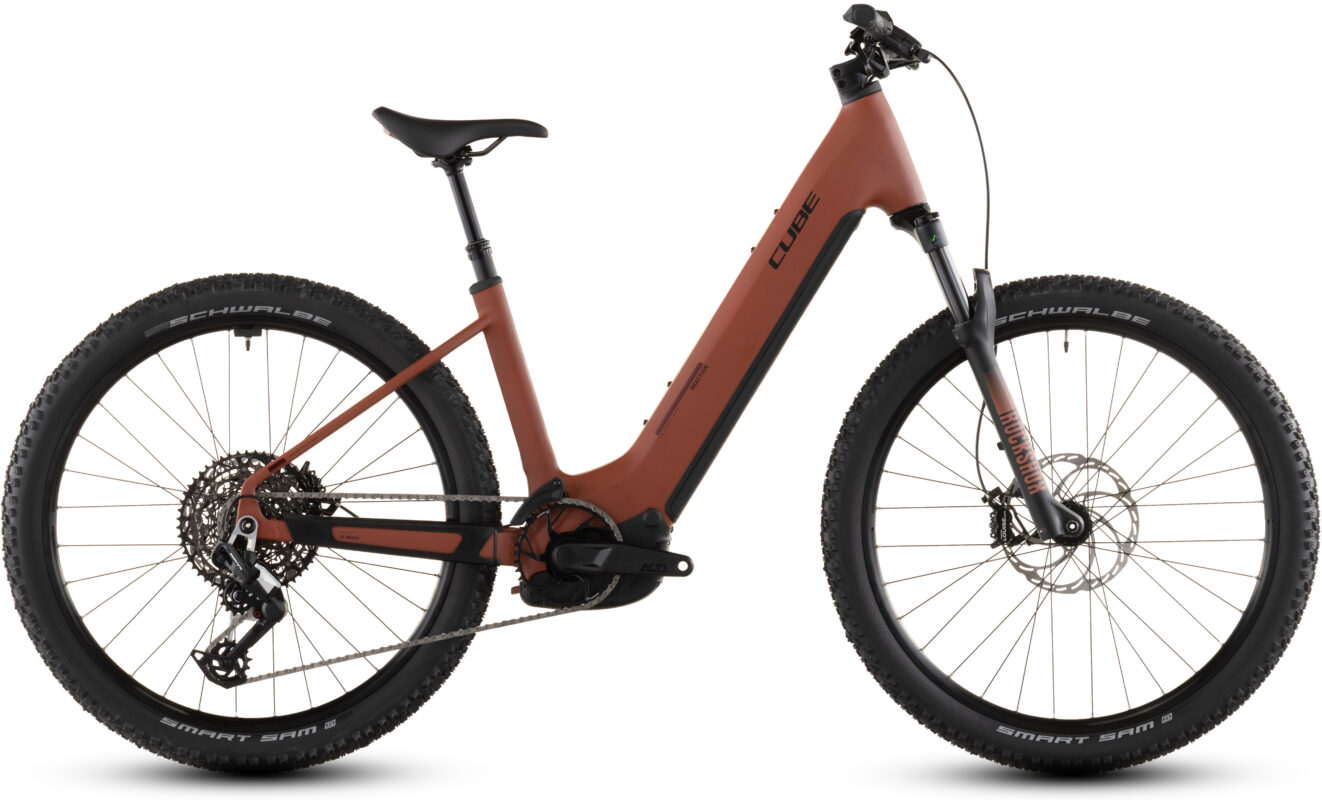 Cube Reaction Hybrid Race 800 Wh amber´n´black – Bicicleta Eléctrica de montaña 2026 Cuadro abierto