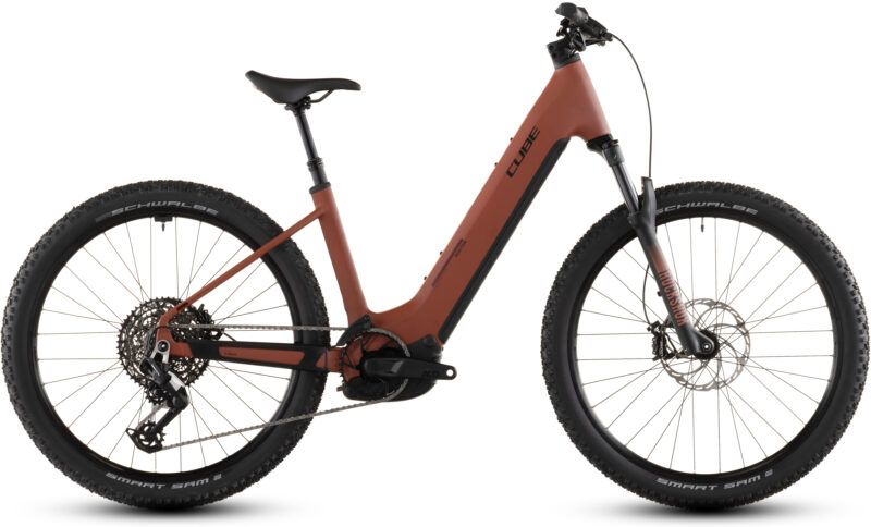 Cube Reaction Hybrid Race 800 Wh amber´n´black - Bicicleta Eléctrica de montaña 2026 Cuadro abierto