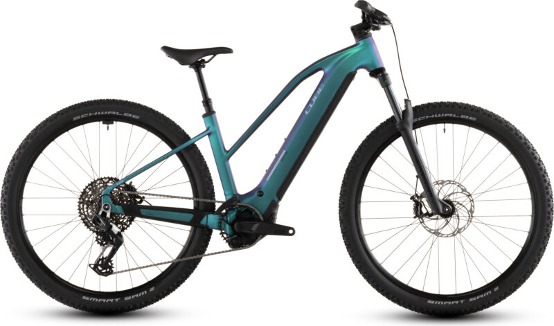 Cube Reaction Hybrid Race 800 Wh polarlight´n´prism - Bicicleta Eléctrica de montaña 2026 Cuadro semiabierto