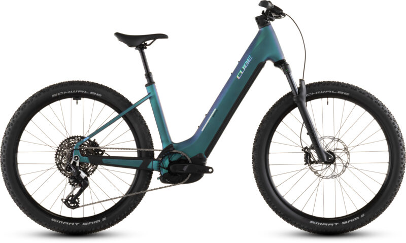 Cube Reaction Hybrid Race 800 Wh polarlight´n´prism - Bicicleta Eléctrica de montaña 2026 Cuadro abierto