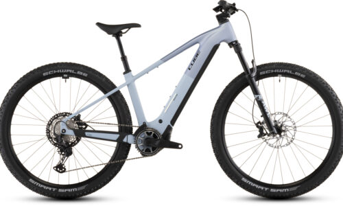 Cube Reaction Hybrid SLX 800 Wh gauzegrey´n´iceblue - Bicicleta Eléctrica de montaña 2026 Barra alta