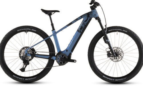 Cube Reaction Hybrid SLT 800 Wh hazeblue´n´fume - Bicicleta Eléctrica de montaña 2026 Barra alta