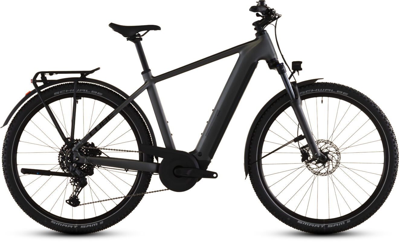 Cube Nuride Hybrid Performance 600 Wh slabgrey´n´black – Bicicleta Eléctrica Trekking 2026 Barra alta
