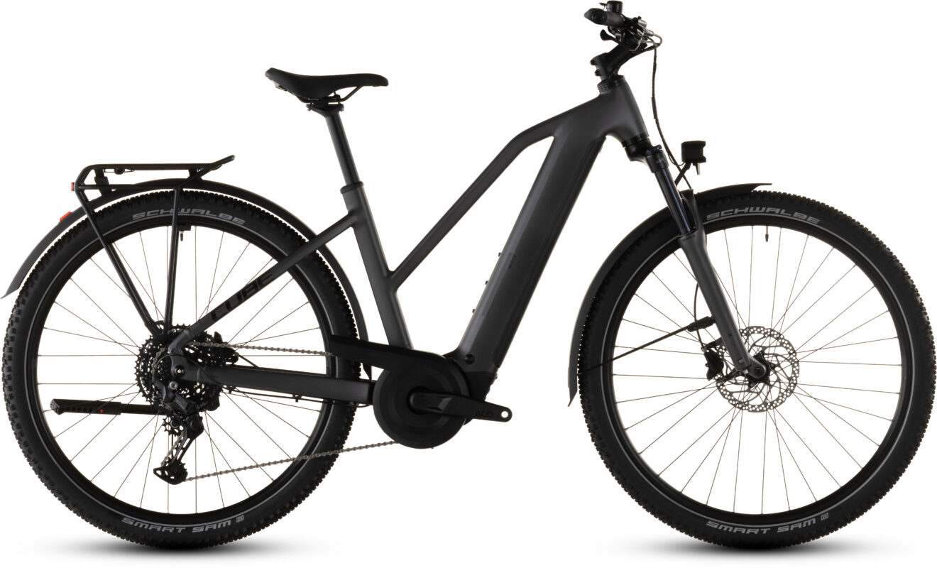 Cube Nuride Hybrid Performance 600 Wh slabgrey´n´black – Bicicleta Eléctrica Trekking 2026 Cuadro semiabierto