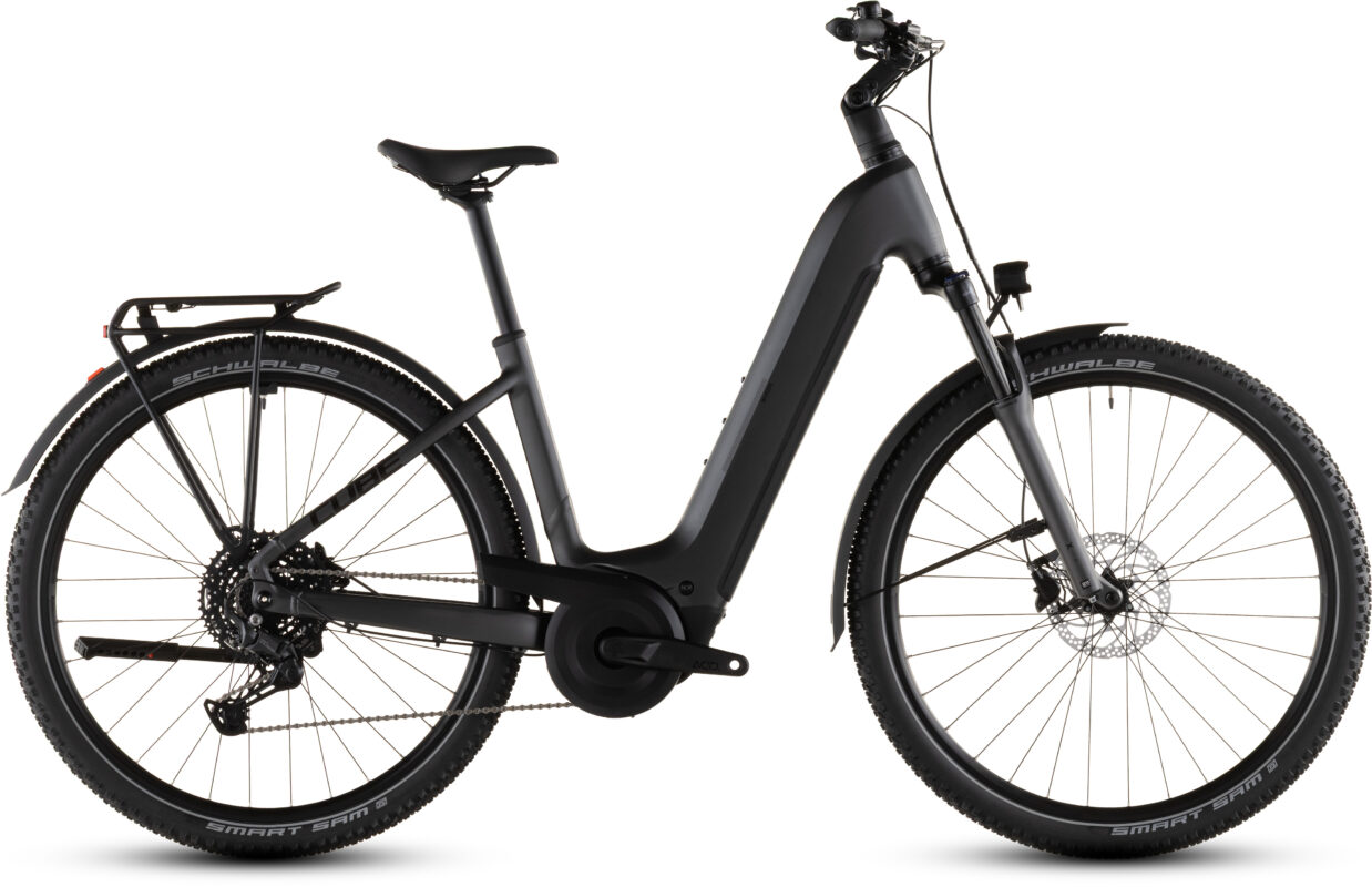 Cube Nuride Hybrid Performance 600 Wh slabgrey´n´black – Bicicleta Eléctrica Trekking 2026 Cuadro abierto
