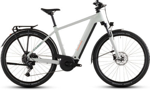 Cube Nuride Hybrid Performance 600 Wh desertstone´n´grey - Bicicleta Eléctrica Trekking 2026 Barra alta
