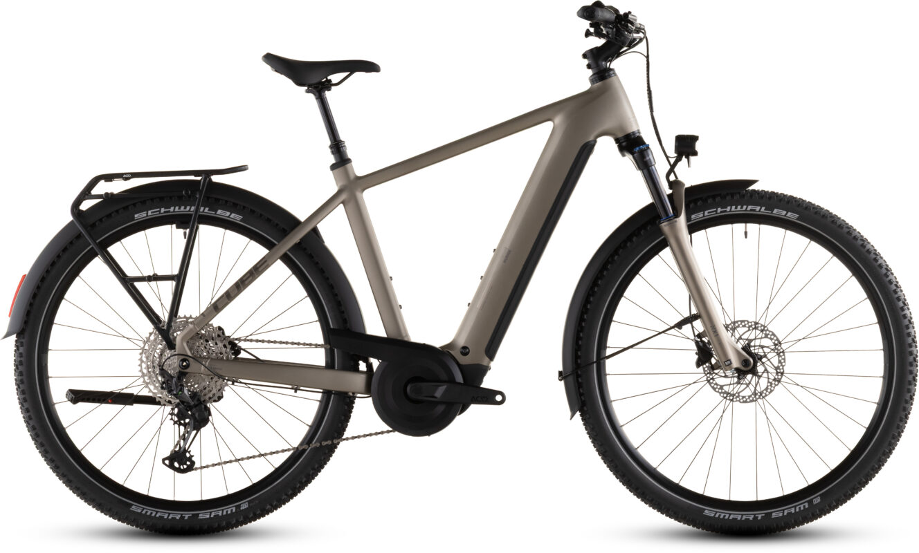 Cube Nuride Hybrid Pro 800 Wh flashstone´n´chrome – Bicicleta Eléctrica Trekking 2026 Barra alta