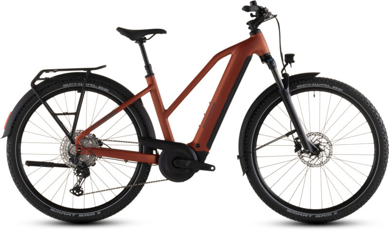 Cube Nuride Hybrid Pro 800 Wh chilli´n´black - Bicicleta Eléctrica Trekking 2026 Cuadro semiabierto