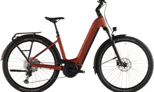 Cube Nuride Hybrid Pro 800 Wh chilli´n´black - Bicicleta Eléctrica Trekking 2026 Cuadro abierto