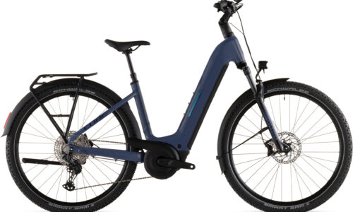 Cube Nuride Hybrid EXC 800 Wh jeansblue´n´blue - Bicicleta Eléctrica Trekking 2026 Cuadro abierto