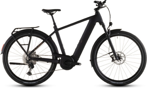 Cube Nuride Hybrid SLX 800 Wh black´n´gold - Bicicleta Eléctrica Trekking 2026 Barra alta
